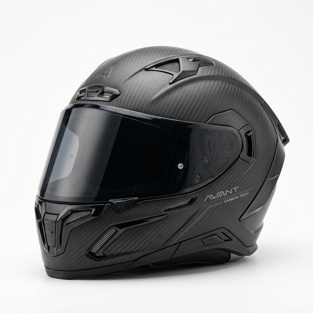 Casco Integral Fibra de Carbono